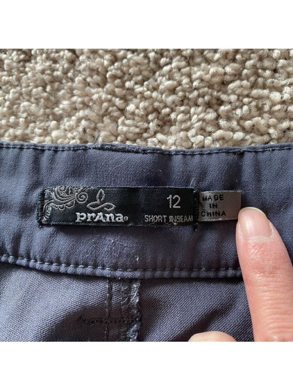 Prana Monarch Convertible Pants Grey Sz 12 Short Inseam - Picture 12 of 16